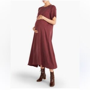 Hatch James Dress Wine Color Size 2